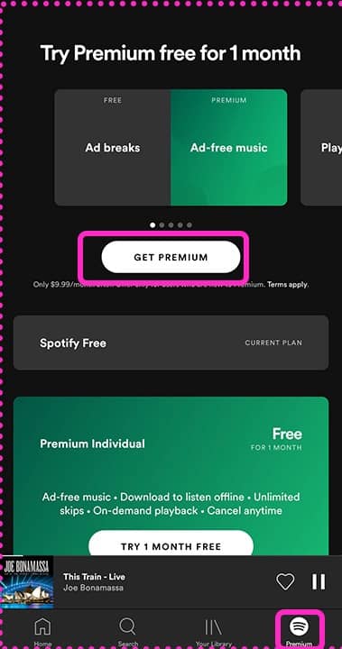 Premium plans - Spotify