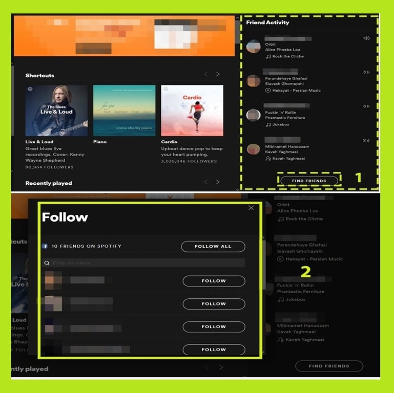 follow your Spotify friends desktop app - follow and add friends on Spotify - How to Spotify