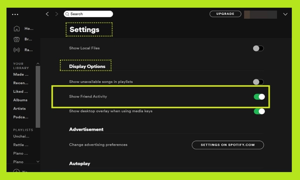 show friend activity desktop - follow and add friends on Spotify - How to Spotify