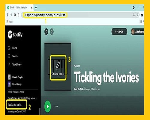 change Spotify playlist web player - Spotify playlist picture - How to Spotify