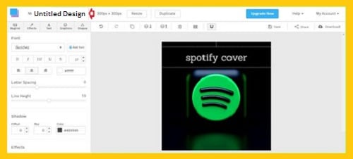 specify name snappa - Spotify playlist picture - How to Spotify