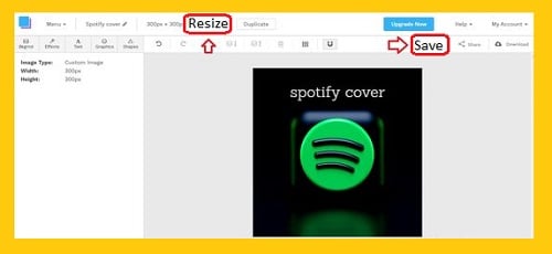 resize image snappa - Spotify playlist picture - How to Spotify