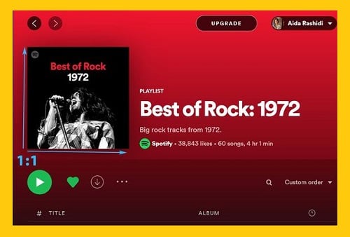 best of rock 1972- Spotify playlist picture - How to Spotify