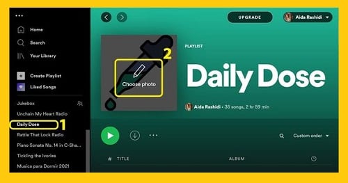 change Spotify playlist desktop - Spotify playlist picture - How to Spotify