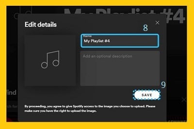 change name playlist Spotify web-player - Spotify playlist picture - How to Spotify