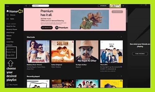 Spotify desktop  - Spotify Playlists - How to Spotify