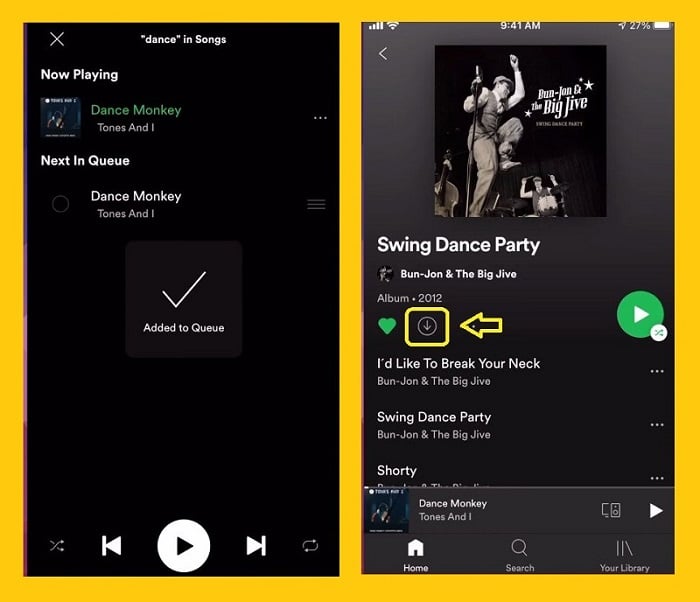 download music on Spotify android - downloading music on Spotify - how to Spotify
