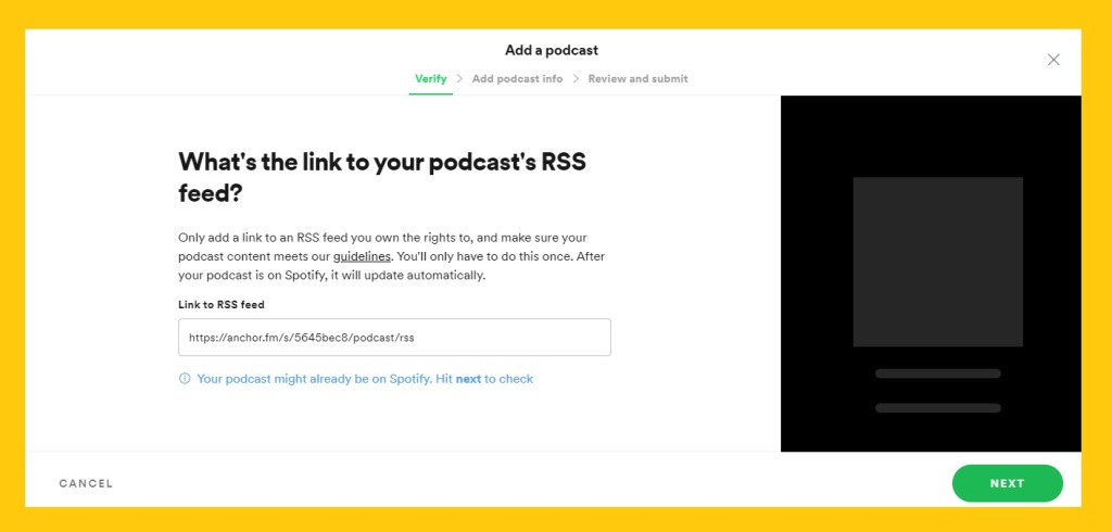RSS podcast Spotify  - Spotify podcast - How to Spotify