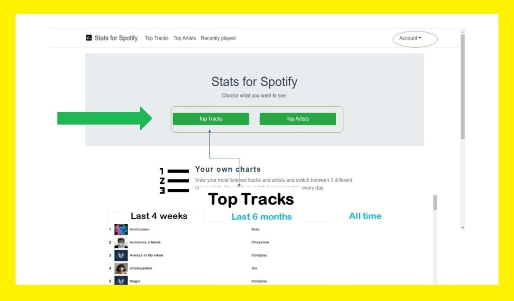top tracks on Spotify 