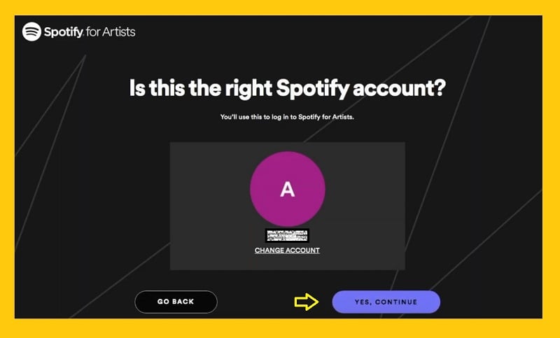 is this the right Spotify account for Spotify artist 