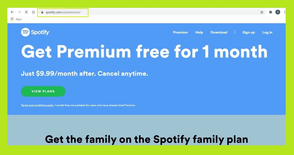 get premium-free for 1 month - sign up on Spotify - how to Spotify 