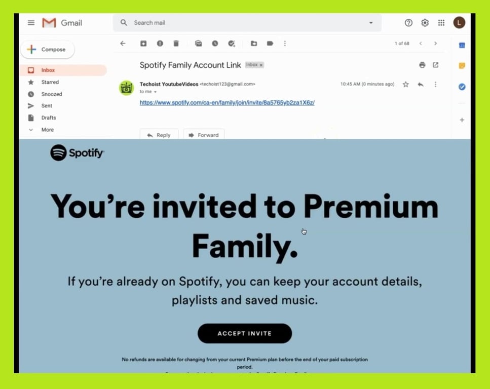 accept invite premium family - sign up on Spotify - how to Spotify 