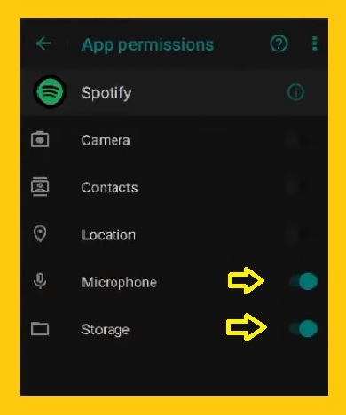 Active storage microphone Spotify - log in Spotify- how to Spotify