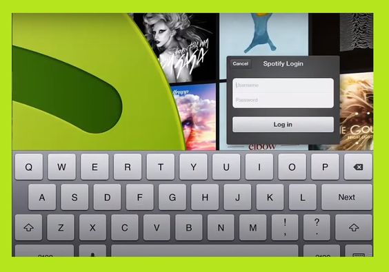 login Spotify on iPad- working with Spotify - How to Spotify