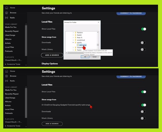 Spotify add source 