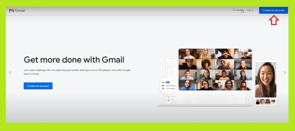 create Gmail account  